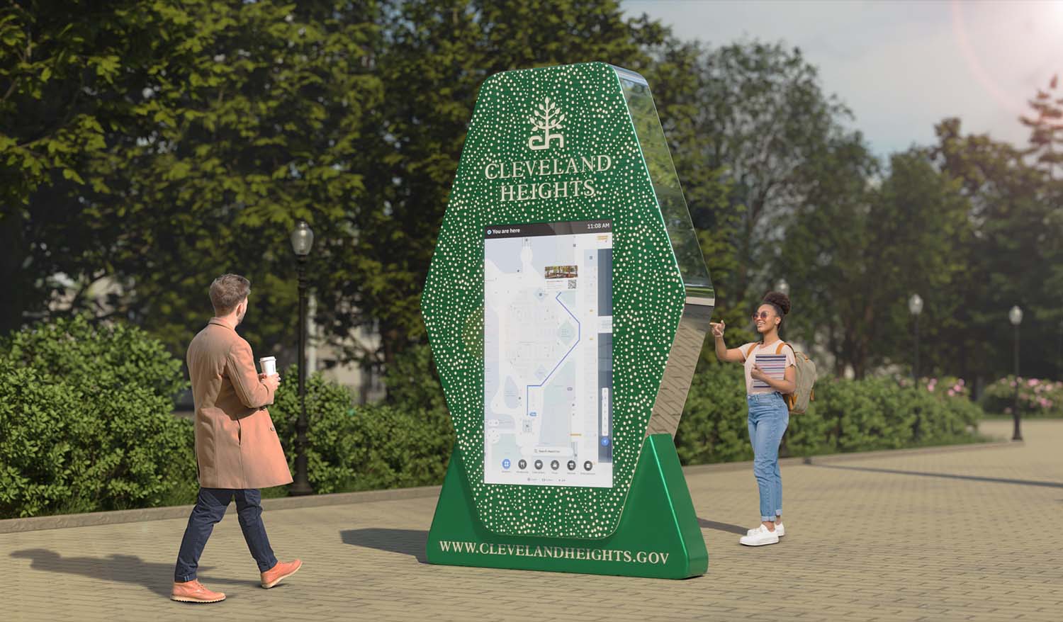 «Cleveland Heights»Навігаційний паблік-арт