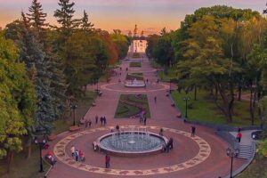 Фонтанный ансамбль на Аллее Героев