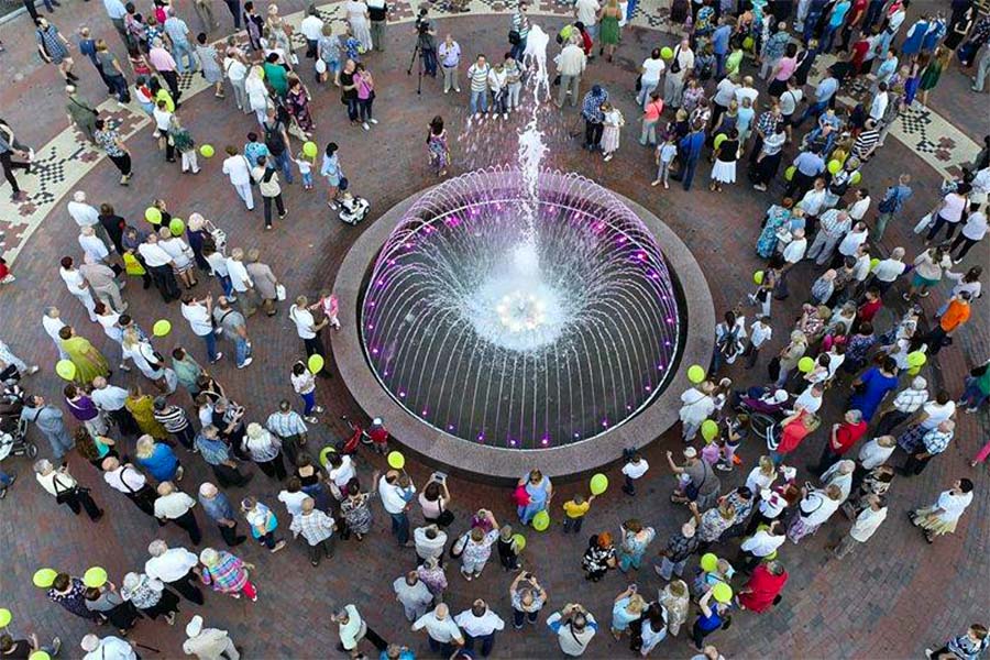 Светомузыкальный ансамбль фонтанов на Аллее Героев - Фото №10